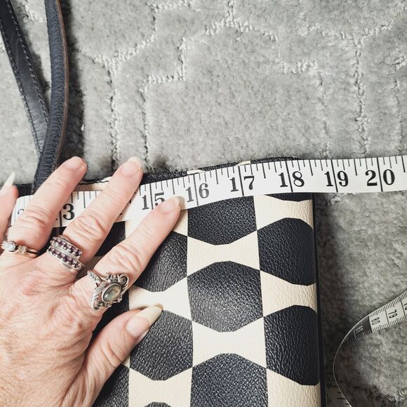 Kate Spade Francis Tote Bag allover bowtie coated canvas leather Shoulder Purse - Picture 8 of 16